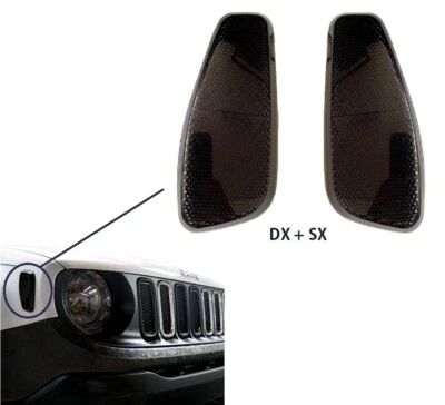 JEEP RENEGADE COPPIA CATADIOTTRI CATARINFRANGENTE FUME' ANTERIORE DX + SX SMOKE