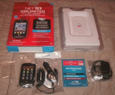 LG 800G  Black Net10 UNLIMITED Smartphone Cell Phone  - Image 1 of 3