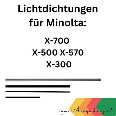 Junta de luz para Minolta X-700 X-500 X-570 X-300 Light Seal Kit de Ausgeknipst