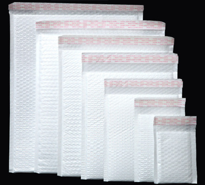 Small To X Large Poly Bubble Bags Mailers Padded White Envelops Self Sealing New • 35.96$