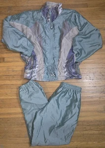 Vintage 80er 90er Energy Zone Trainingsanzug Windbreaker grün Damen Gr. Medium 10-12 - Bild 1 von 10