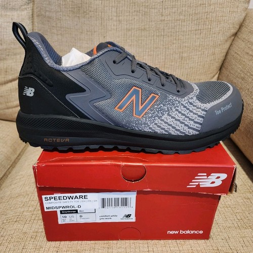New Balance Midspwrgr 10D Scarpa Sportiva Uomo Grigio Arancione 10 Midspwgr