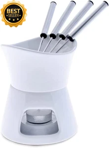 F66322 Glow 7-Piece White Chocolate Fondue Set - Picture 1 of 12