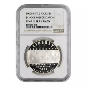 2007 Little Rock Central Desegregation Commemorative NGC PF-69 Ultra Cameo - Picture 1 of 2