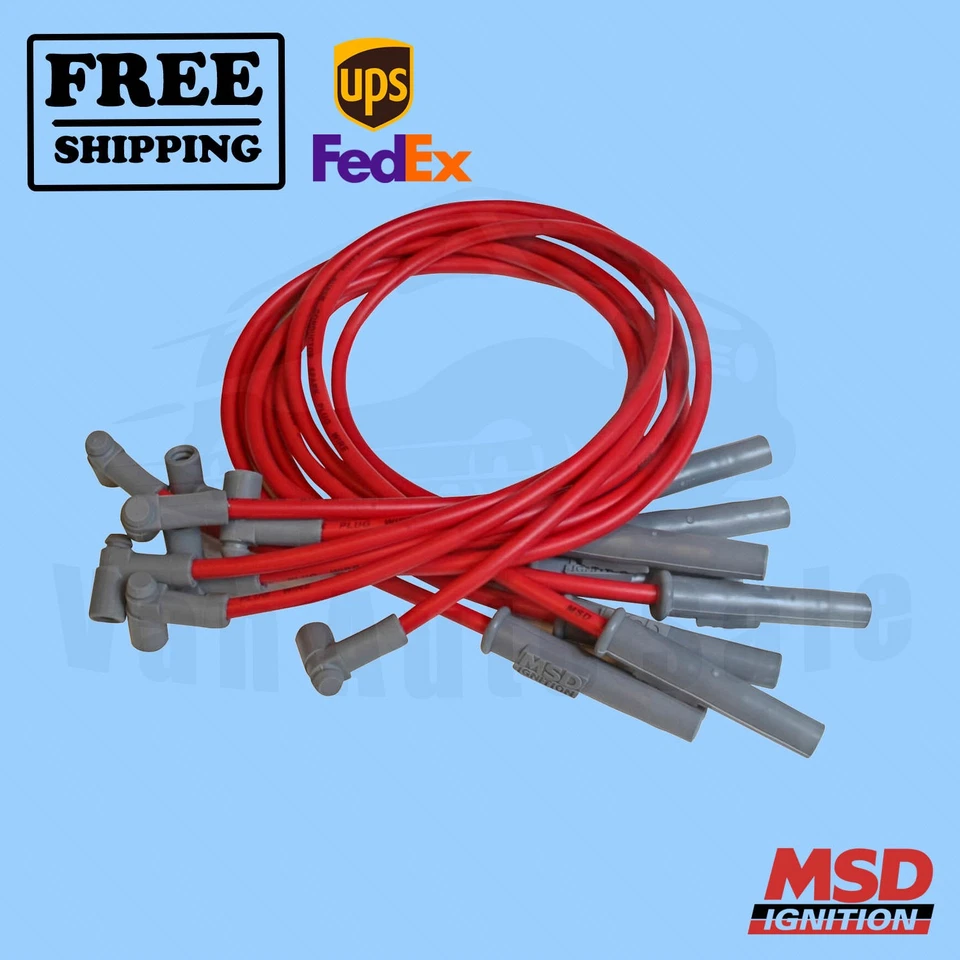 Juego de cables de bujía MSD para Dodge 1960-1962 Wm300 Power Wagon Foto 1 de 2