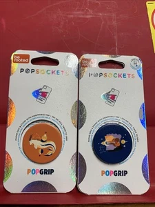 2- PopSockets Popgrip Capricorn & Gemini Blue /Orange - Zdjęcie 1 z 3