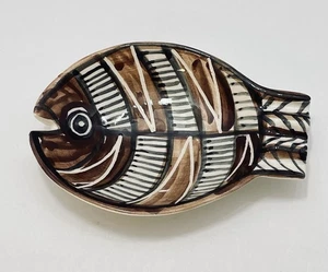 Posacenere pesce bocca aperta ceramica artistica LEE HAWAII dipinto a mano firmato vintage - Foto 1 di 6