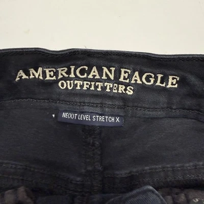 American Eagle Outfitters Negro Next Level Pantalones Cortos Elásticos Talla 2 Foto 1 de 4