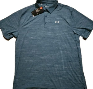 Neu mit Etikett Under Armour Herren Golf Polo locker blau Heat Gear 1311005 Größe XL Performance - Bild 1 von 8