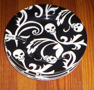 Mesa Home Products Halloween Totenköpfe Teller 4er Set - Bild 1 von 1