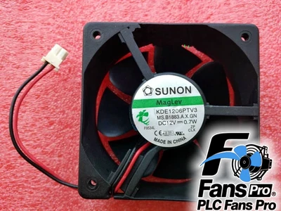 1PCS Brand New For SUNON Fan KDE1206PTV3 DC12V 0.7W 2-Pin Slient CPU Cooling Fan - Image 1 of 3