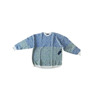 New Spirit Jersey Animal Print New York Spell Out Oversize Sweater, Size SMALL - Picture 1 of 7