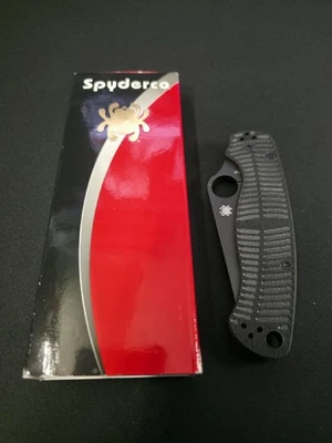Spyderco Paramilitary 2 Salt MAGNACUT DLC Blade Black G10 Handles PM2 - Image 1 of 3