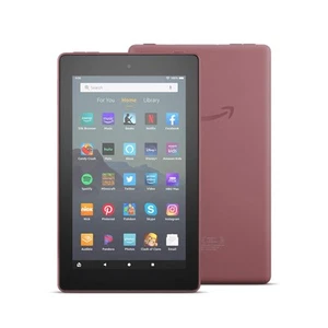 Fire 7 Tablet 7 Pollici Display 16 GB 2019 Uscita Plum Tablet Ottimo 2E - Foto 1 di 3