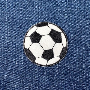 Soccer Ball Patch - Embroidered Sports Badge 2" (Iron Or Sew On) - Picture 1 of 2