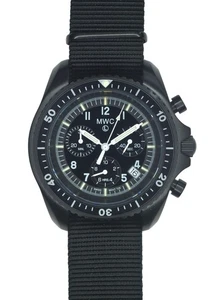 MWC Stainless Steel Military Chronograph / Tritium GTLS & Swiss Ronda Movement - Picture 1 of 5