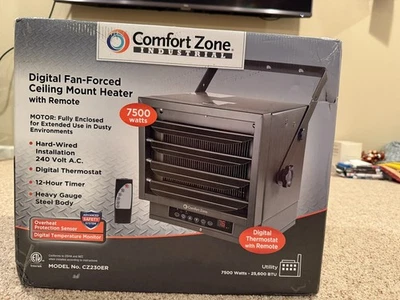 Comfort Zone 7.500 Watts, 240 Volts, Aquecedor de Montagem no Teto com Controle Remoto CZ230ER - Imagem 1 de 4