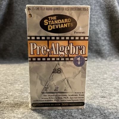 Pre-Algebra 1 VHS The Standard Deviants 1998 - Image 1 of 4