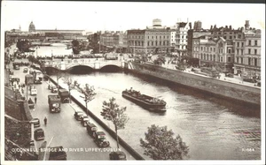 DUBLÍN, O'CONNELL STREET AND RIVER LIFFEY, Irlanda - POSTAL de colección - Imagen 1 de 2