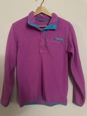Columbia PFG Polar Cuarto Cremallera - Fucsia y Azul - Mujer’s Talla Mediana Foto 1 de 4
