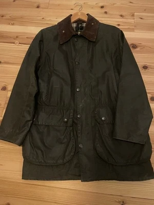 Barbour Border Jacket Vintage Cotton Polyester Green Corduroy Collar M - Image 1 of 3