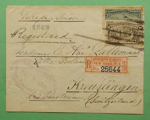 DR WHO 1893 ETIQUETA COLOMBIANA REGISTRADA SAN FRANCISCO NY A SUIZA w4763 - Imagen 1 de 2
