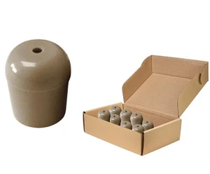 Replacement Folding Chair Tips 25 Pack Tan 3/4 in Round PVC Tubular Leg Caps - Picture 1 of 5