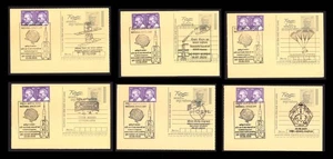 INDIA - JUEGO DE 12 POSTALES DÍA ESPACIAL NACIONAL 2025 CON DIFERENTES CANCELACIONES - Imagen 1 de 5