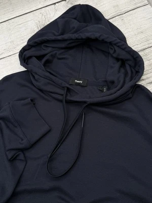 Theory Men's Traer Navy Blue Hoodie/Sweatshirt Size M Jersey Modal - Image 1 of 4