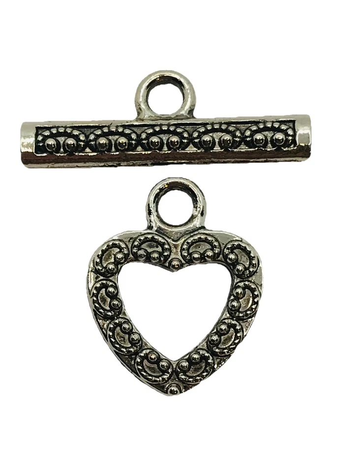 Cierre de palanca de luna azul plata antigua fabricación de joyas hallazgos Cantidad:14 Foto 1 de 1