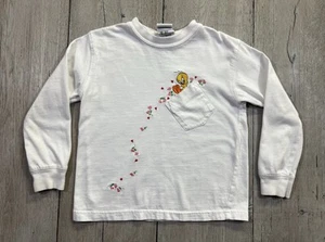 Vintage Tweety Bird Children’s Long Sleeve Embroidered Shirt Size 6 Girls - Picture 1 of 4