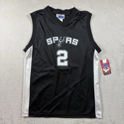 Camiseta Kawhi Leonard San Antonio Spurs infantil tamanho 14-16 preta NBA NOVA COM ETIQUETAS #3586 - Imagem 1 de 4