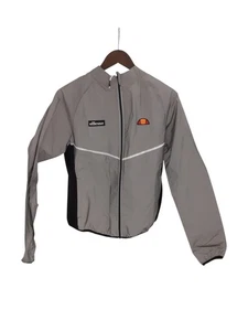 ELLESSE GAMAY Womens Size UK 10 Grey Reflective Zip Close Jacket New With Tags - Picture 1 of 8