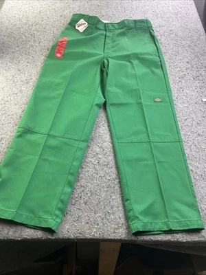 Vtg. Y2K Dickies Loose Fit, Double Knee Work Pants. Green.  38”x32”. NWT - Image 1 of 4