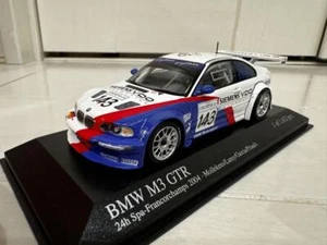 MINICHAMPS 1/43 BMW M3 GTR 24H Spa 2004 Diecast Model Car Motorsport Rare - Picture 1 of 6