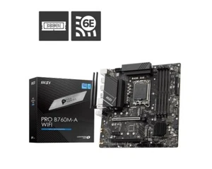 Msi Pro B760M-A WIFI DDR5 Micro ATX Motherboard LGA 1700 DIMM 192GB 6800MHz - Picture 1 of 5