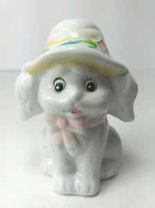 Vintage Porzellan Hund Figur handbemalt Osterhaube CWI Brooklyn 3 Zoll - Bild 1 von 13