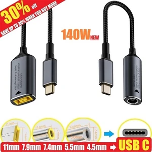 140W Laptop Charger TO USB Type C PD Converter Power Charging Cable Adapter - Picture 1 of 19