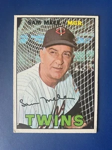 Carta d'epoca Topps Sam Mele #418 Minnesota Twins Baseball 1967 - Foto 1 di 8