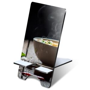 1x 3mm MDF Phone Stand Steaming Chinese Noodles #2660