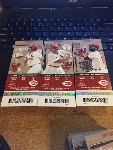 2015 ST. LOUIS CARDINALS SEASON TICKET STUB PICK YOUR GAME CABRERA BUXTON WACHA Cover