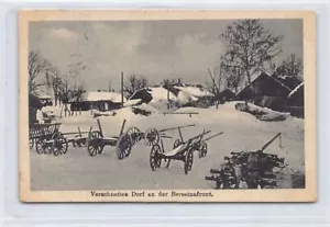 Bielorussia - villaggio innevato sul fronte Berezina - prima guerra mondiale - Foto 1 di 2
