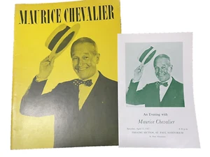 1967 Maurice Chevalier Souvenir Program plus An Evening With St. Paul MN Theatre - Picture 1 of 7
