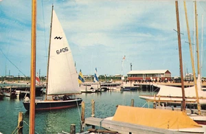 Dewey Beach Delaware Segelboote Postkarte F199 - Bild 1 von 2