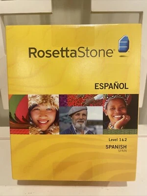 Brand New Rosetta Stone Espanol (Spain) Level 1&2 Software PC/Mac CD ROM Ver 3 - Image 1 of 4