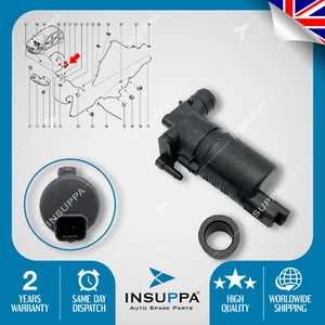 Windscreen Washer Pump For Opel Vauxhall Movano A B MK1 MK2 Vivaro A Genuine - Picture 1 of 12