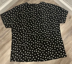 Blusa Geográfica Clásica Vintage Años 80 Talla 16 Pyke Ltd. Retro - Imagen 1 de 8