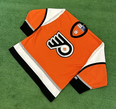 Rare Philadelphia Flyers CCM Third Alternate NHL Blank Jersey Size Large Cover