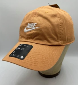 Gorra de club Nike naranja claro facturada blanca logotipo Futura talla L/XL FB5368-856 - Imagen 1 de 4