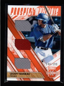 LEODY TAVERAS 2019 ELITE EXTRA EDITION ORANGE TRIPLE JERSEY #144/199 AX5919 - Picture 1 of 1